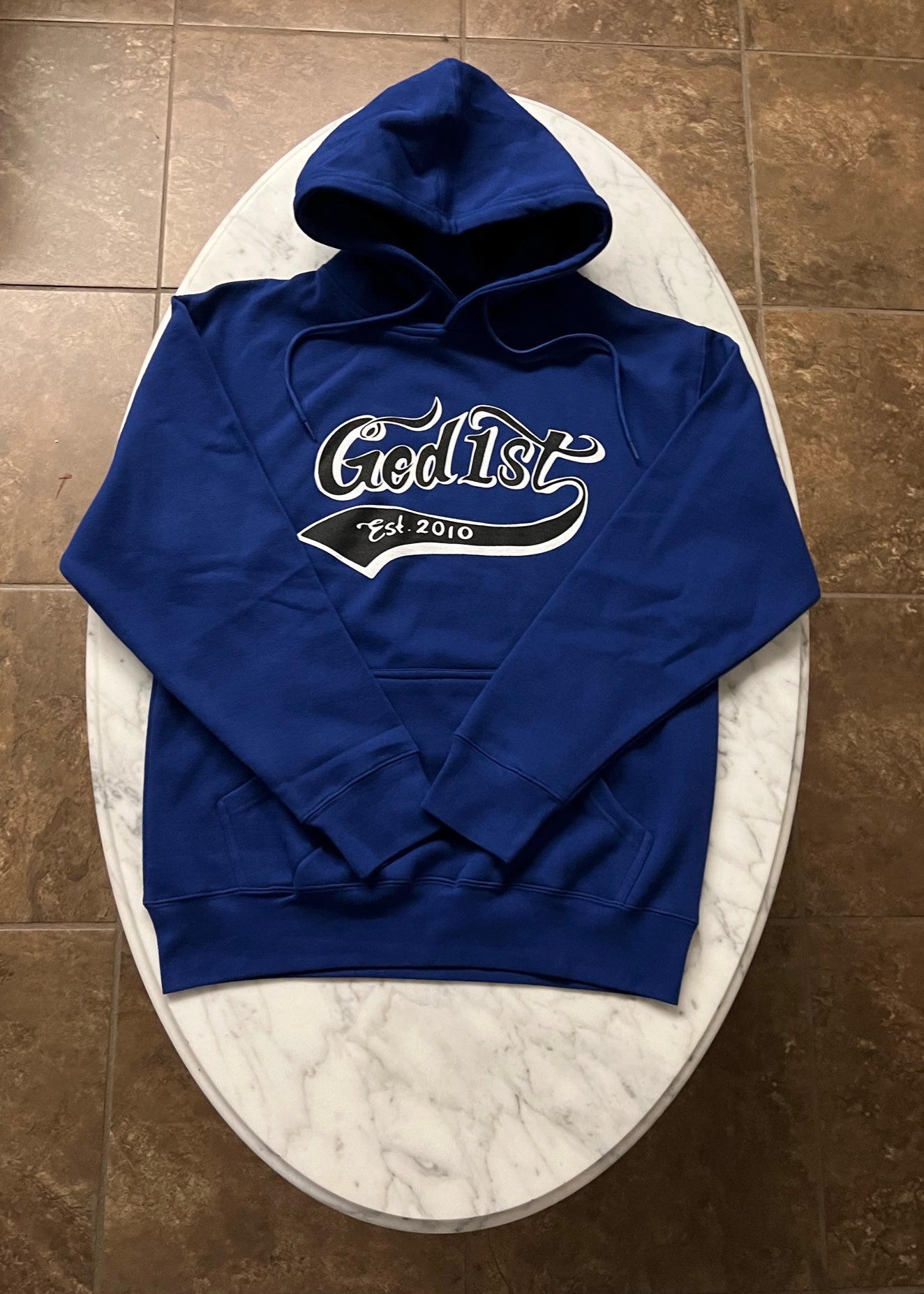 God 1st Signature Pullover Hoodie - Royal Blue