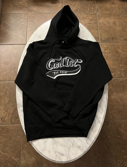 God 1st Signature Pullover Hoodie - Black