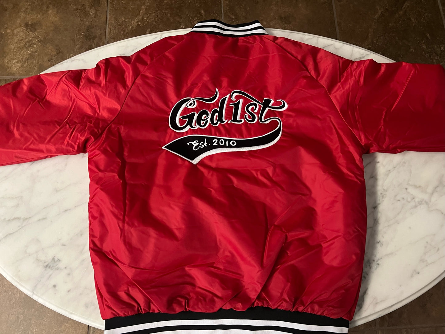 God 1st Signature Bomber Jacket (Red)