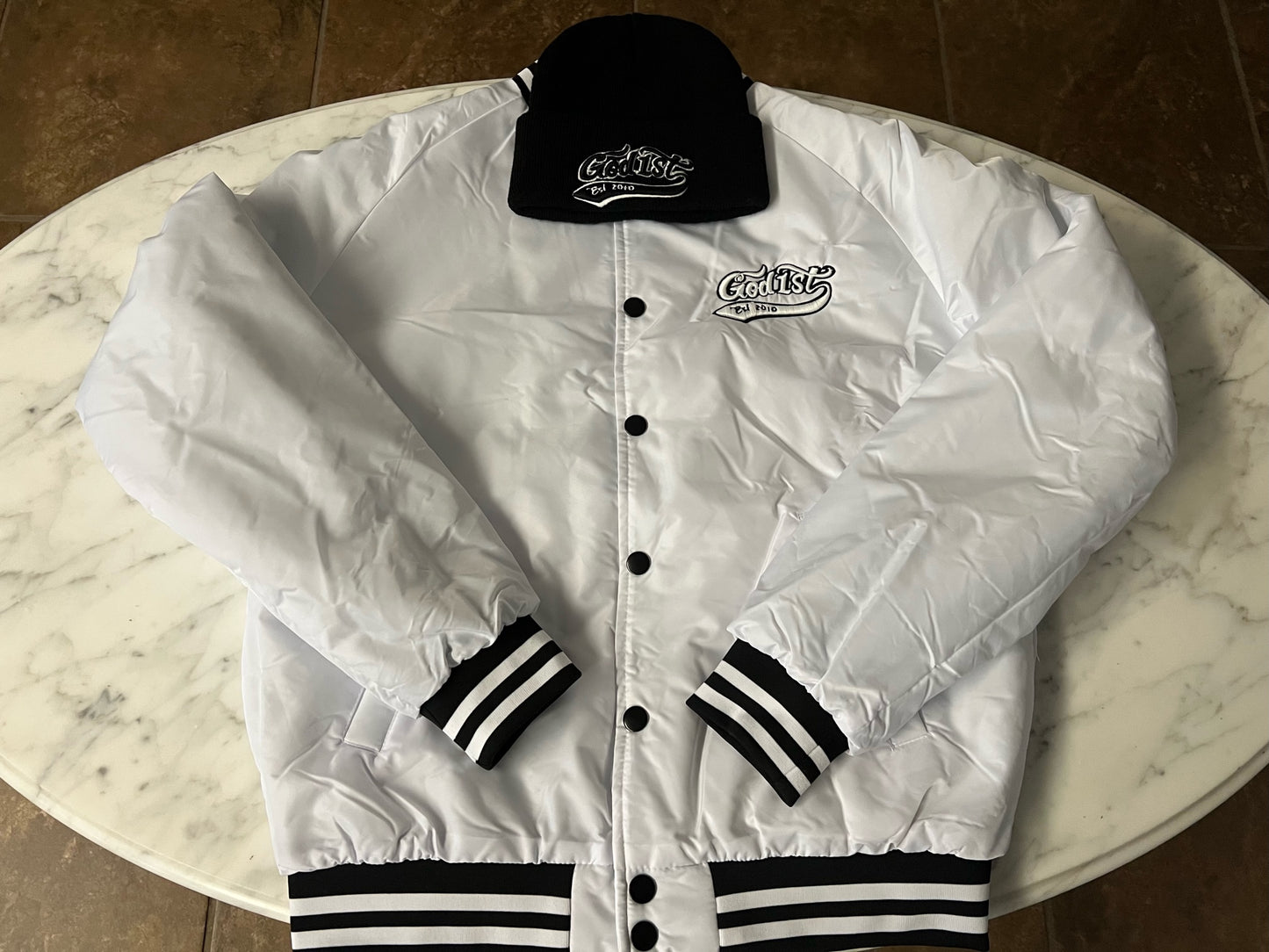 God 1st Signature Bomber Jacket (White)