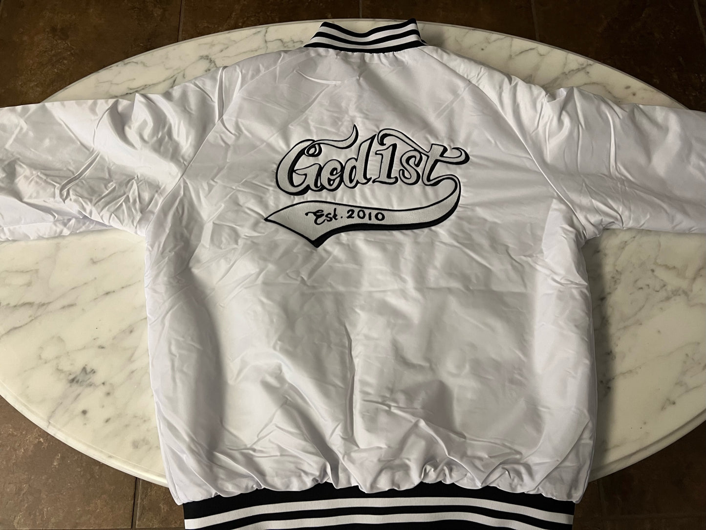 God 1st Signature Bomber Jacket (White)