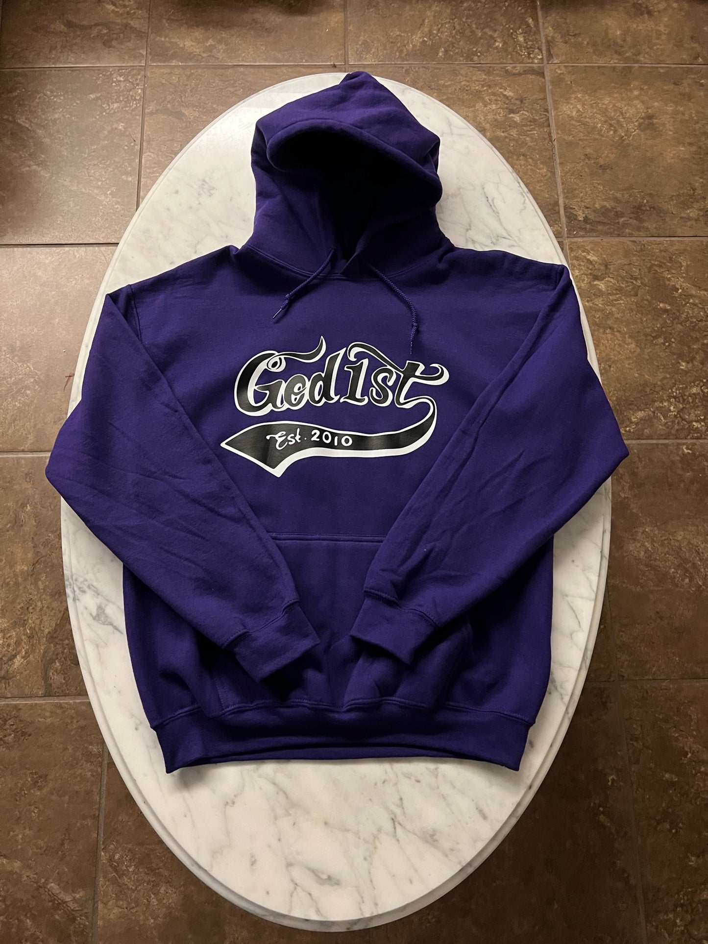 God 1st Signature Pullover Hoodie - Deep Purple